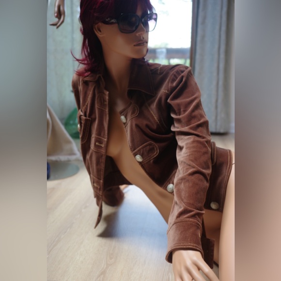 CACHE Velvet Jacket 98 % cotton. M - Picture 3 of 10